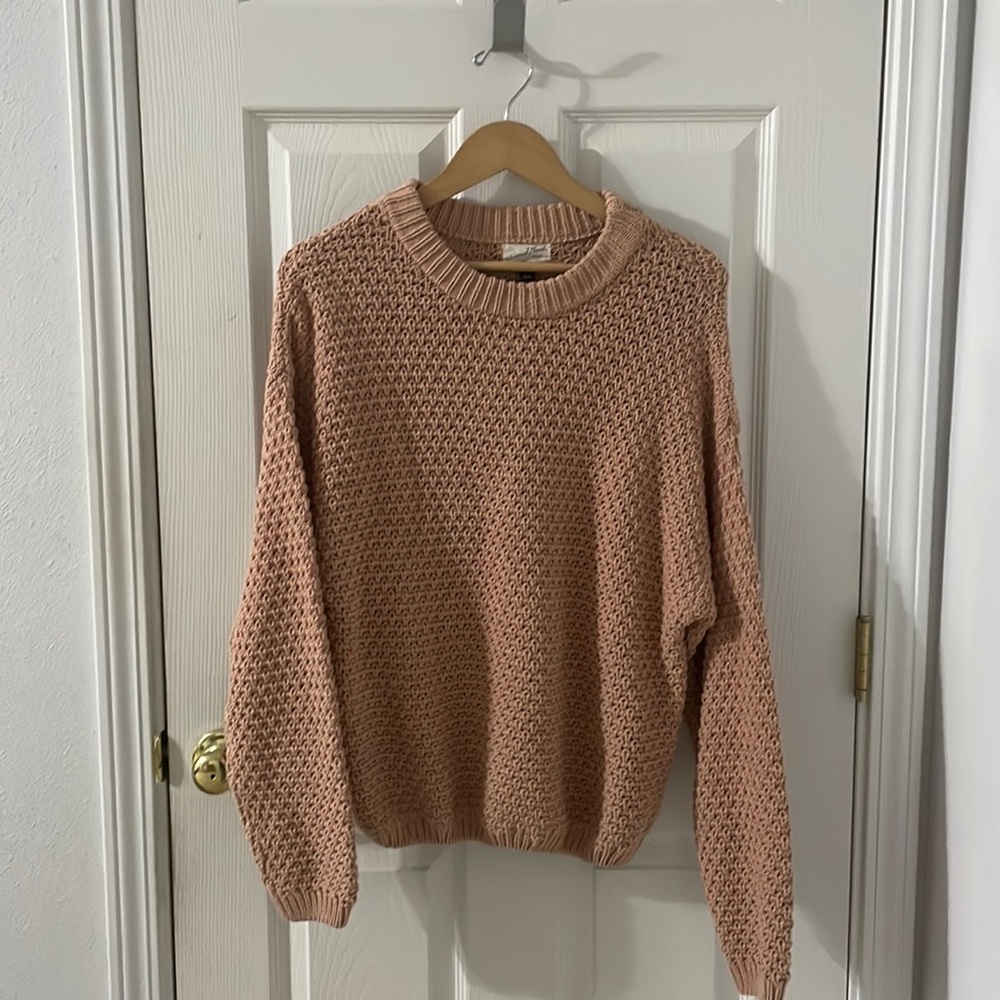 Womens pink knitted sweater